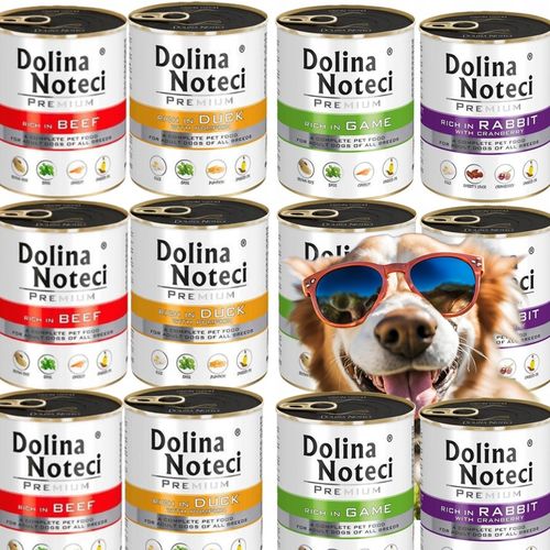 DOLINA NOTECI PREMIUM MIX SMAKÓW KARMA MOKRA PSA PSÓW 800g x 12 SZTUK na Arena.pl