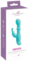 beau coeur oriven rabbit vibra - silikonowy model z systemem slide ring,