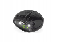 RADIO KUCHENNE RADIOBUDZIK RADIO FM SNOOZE BUDZIK ALARM Czarny HYUNDAI