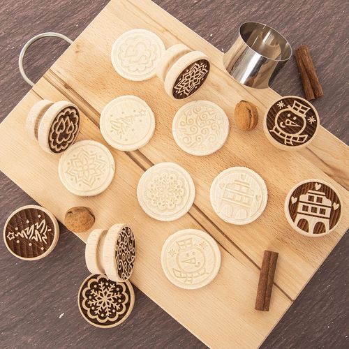 Stempel Pieczątka Świąteczna Dekorator do Dekorowania Ciastek Bałwan na Arena.pl