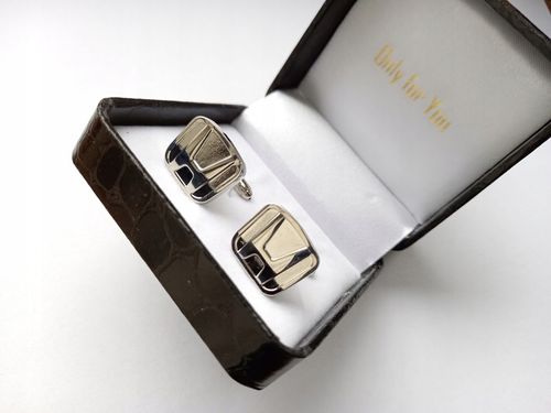 Spinki do mankietów koszul Exciting Srebrne Logo Honda w Etui Szkatułka na Arena.pl