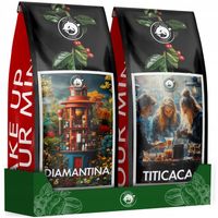 Kawa ziarnista 1kg x2 DIAMANTINA + TITICACA 100% ARABICA Blue Orca + GRATIS