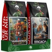 Kawa ziarnista 1kg x2 DIAMANTINA + TITICACA 100% ARABICA Blue Orca +