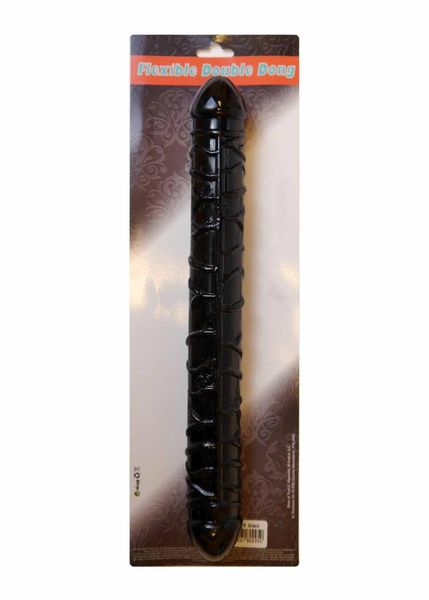 Dildo-Flexible Double Dong - Black zdjęcie 5