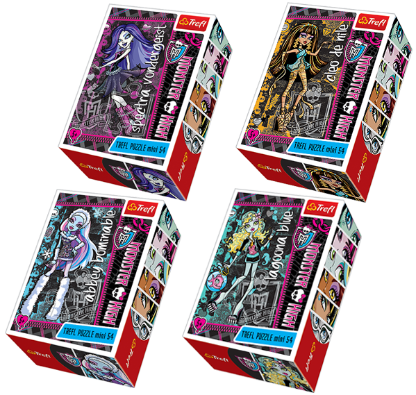 TREFL 54120 Puzzle Mini MONSTER HIGH 54 elem NEW zdjęcie 2