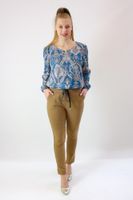 Spodnie na gumce Olivia Karmelowe S