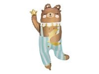 Balon foliowy Miś misiu brązowy roczek baby shower urodziny 72x104 cm