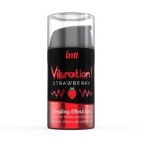 żel stymulujący vibration! strawberry 15 ml intt