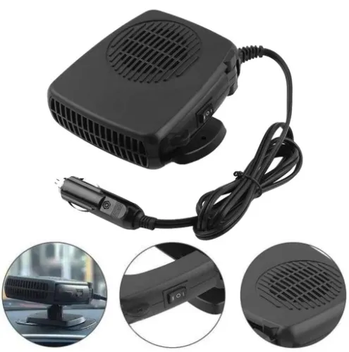 WENTYLATOR SAMOCHODOWY 12V PRZENOŚNY PODGRZEWACZ SAMOCHODOWY NA SZYBE 200W na Arena.pl