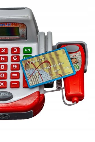 SUPERMARKET SKLEP Kasa Fiskalna Produkty Skaner Koszyk Mikrofon Waga Monety na Arena.pl