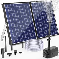 NIEKOMPLETNY Solarna pompa do stawu Biling 35W z filtrem i fontanną 1600l/h