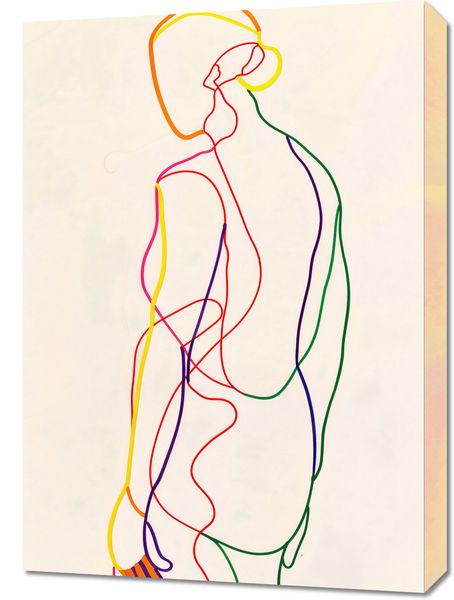 Obraz 50x70cm Tęczowy Zarys zdjęcie 1