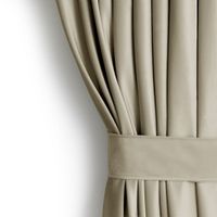 Zasłona VELVET styl klasyczny na taśmie velvet 140x270 beżowy AmeliaHome