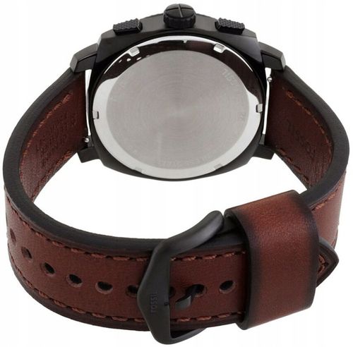 ZEGAREK MĘSKI FOSSIL FS6102SET BRĄZOWY CHRONO - ZESTAW PREZENTOWY Z PASKIEM na Arena.pl