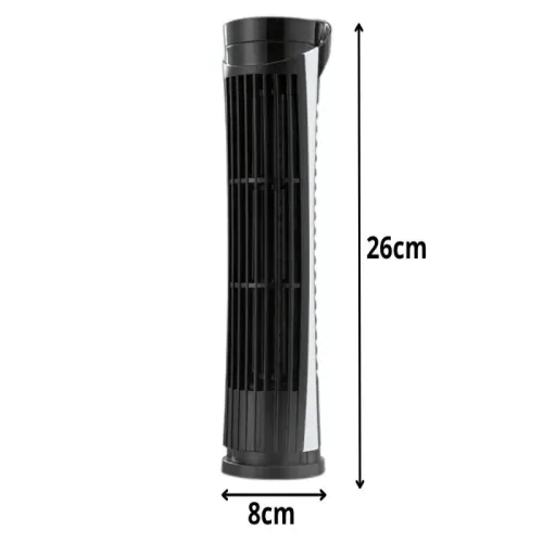 Wentylator kolumnowy mini biurkowy z lampką 2 biegi usb cicha praca na Arena.pl