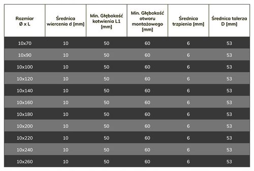 Łącznik kołek kołki do styropianu ŁIT 10cm 100szt na Arena.pl