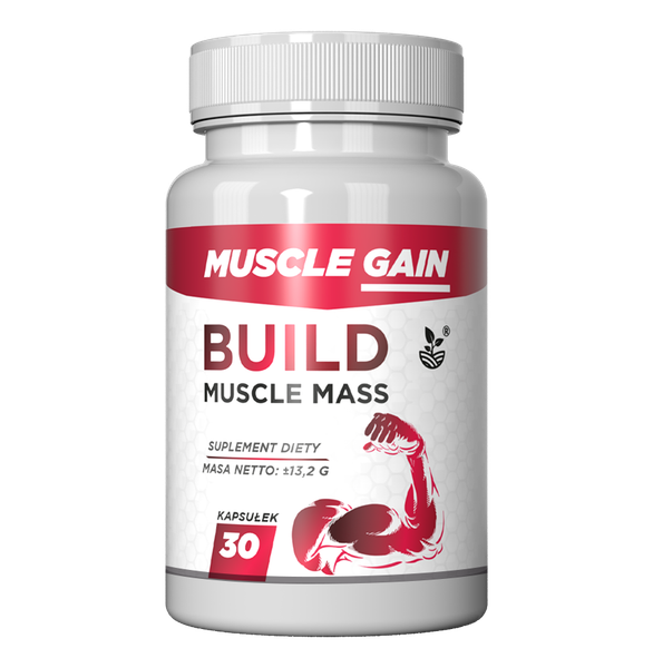 Mięśnie: Sarsaparilla, L-arginina, Owies, Buzdyganek Muscle Gain zdjęcie 1