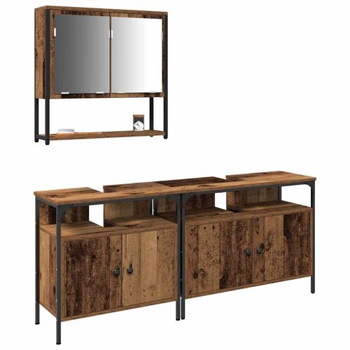 Zestaw mebli łazienkowych 3 pcs Brązowy 80 x 30 x 60 cm na Arena.pl