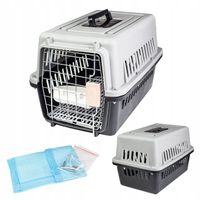 TRANSPORTER DLA ZWIERZĄT KOTA PSA KRÓLIKA KLATKA KOJEC DUŻY SOLIDNY BOX