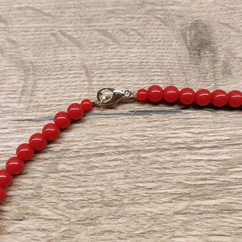 KORALE góralskie Dziewczęce Korale dla dzieci POJEDYNCZE czerwone FOLK 41cm na Arena.pl