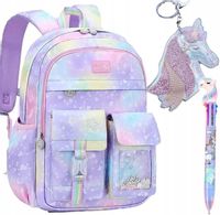 Tornister Dla Dzieci Plecak Szkolny Tęczowy