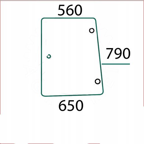 Szyba boczna lewa - bok lewy Case MXM New Holland TM TS FIAT M 82029321 na Arena.pl