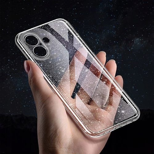 Etui do iPhone 16 SILIKONOWE BROKAT clear CASE + SZKŁO OCHRONNE 9H na Arena.pl