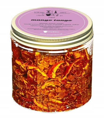 Najlepsza sypana herbata owocowa MANGO TANGO kawałki pomarańczy ananas 220g na Arena.pl