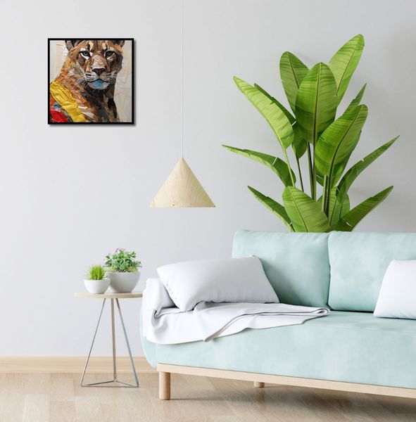 Plakat 40x40cm Papierowy Tygrys zdjęcie 4