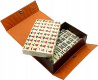 ZESTAW MAHJONG CHIŃSKA GRA MAHJONG Z KOSTKAMI DO DOMU I PODRÓŻY