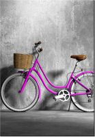 100 70CM OBRAZ PŁÓTNO FIOLETOWA DAMKA PŁÓTNO RAMA