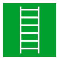 Tablica ewakuacyjna informacyjna grawer 10x10 cm Drabina ewakuacyjna