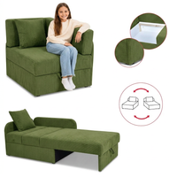 Łóżko dziecięce sofa kanapa zielony welur paski Wygodna Denis Family Meble