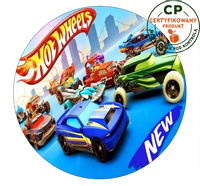 Opłatek na tort Hot Wheels