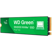 wd ssd green sn3000 nvme (m.2 2280, 1tb, pcie gen4x4) bulk pack (216 units)