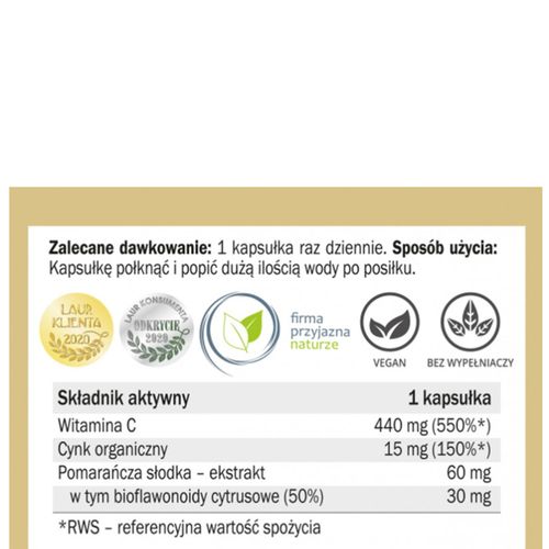 Yango WITAMINA C Z BIOFLAWONOIDAMI 90 kapsułek na Arena.pl