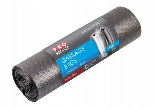 worki na śmieci pro 60x70 czarne hd 60l 20 szt. na Arena.pl