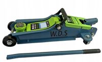 2X Podnośnik Samochodowy 2,5 T Niskoprofilowy Hydrauliczny 90-340 mm + Guma