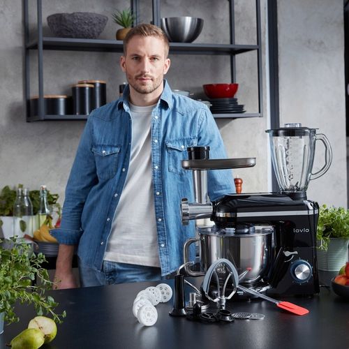 Wielofunkcyjny Mikser Robot Kuchenny BLENDER MASZYNKA 1900W 6,2L Akcesoria na Arena.pl