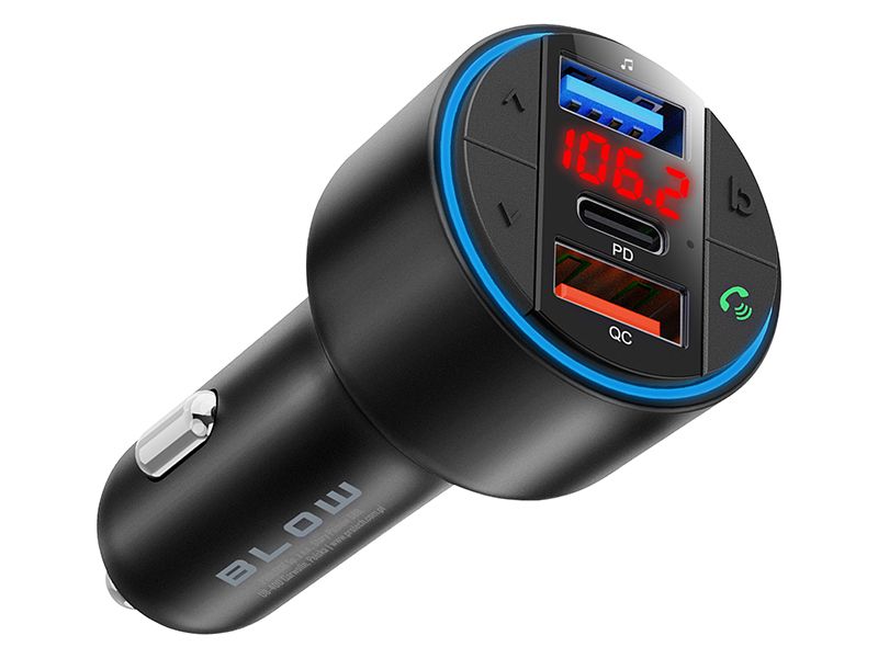 Transmiter FM BLOW Bluetooth5.3+QC3.0+PD 30W V.2 zdjęcie 1