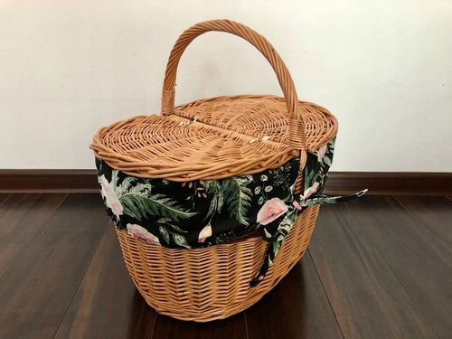 DUŻY KOSZ PIKNIKOWY WIKLINOWY Z WKŁADEM NEW na Arena.pl