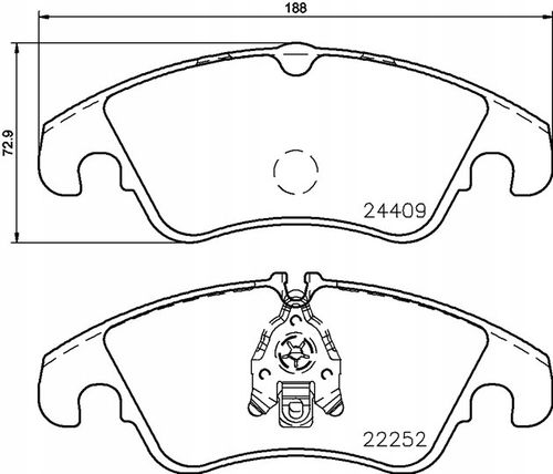 KLOCKI HAM PRZOD AUDI A6 11- BREMBO na Arena.pl