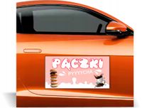 Magnes na samochód reklama magnetyczna 60x30 PĄCZKI PĄCZKARNIA