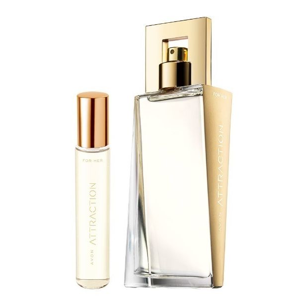 Avon Attraction Zestaw [Perfumy 100ml + Perfumetka zdjęcie 1