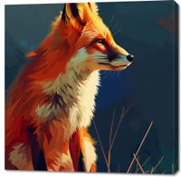 Obraz 100x100cm Spojrzenie Lisicy