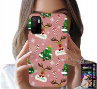 ETUI DO XIAOMI POCO M3 PRO 5G - ŚWIĄTECZNE RENIFERY CHOINKI LASKA WZORY