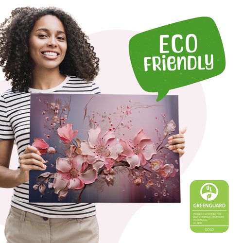 Obraz Ścienny Do Salonu Różowe Kwiaty Abstrakcja Abstrakcja 40cm x 30cm na Arena.pl