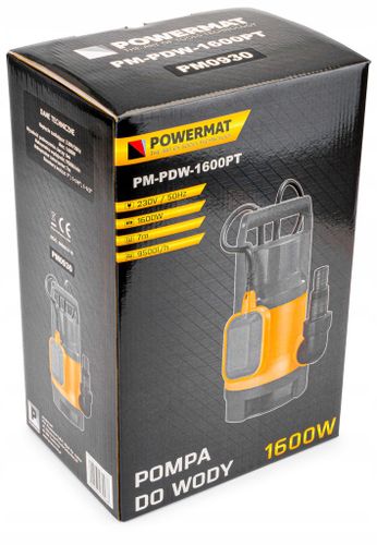 POMPA DO SZAMBA WODY BRUDNEJ CZYSTEJ PŁYWAK 1600W PM-PDW-1600PT na Arena.pl