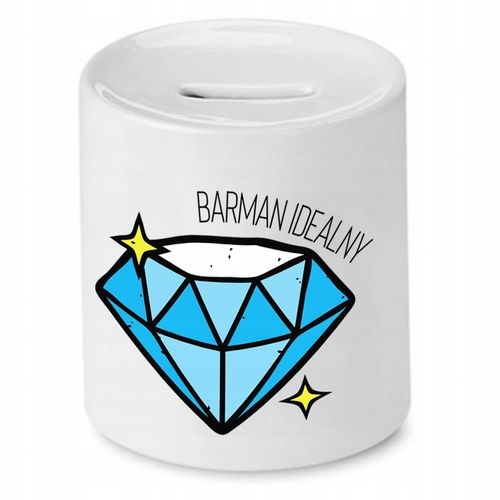 Skarbonka Dla Barmana Barman Idealny Prezent Z Nadrukiem Ze Zdjęciem na Arena.pl