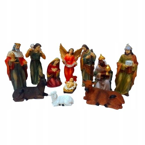 Szopka Bożonarodzeniowa- 16,5 cm- Figurki do Szopki - 11 elementów zdjęcie 1